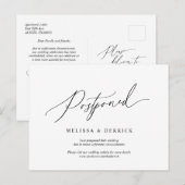 Minimale simpele uitnodiging voor bruiloft uitgest (Voorkant / Achterkant)