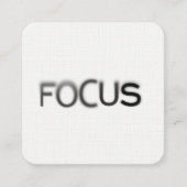 Minimale Simple Focus-fotografie Vierkante Visitekaartje (Voorkant)