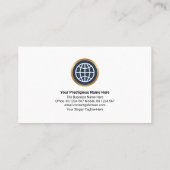 Minimale Simple Line Block Layers CEO Founder  Visitekaartje (Achterkant)