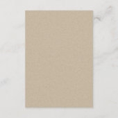 Minimale Simple Script Blush Heart Wedding RSVP Informatiekaartje (Achterkant)