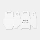 Minimale SImple Wedding Bedankdoosjes (Uitgevouwen)