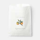 Minimale Sinaasappel van Citrus Botanische Boho Ba Bedankzakje (Voorkant)