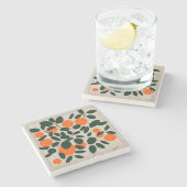 Minimale sinaasappels stenen onderzetter (Zijkant)