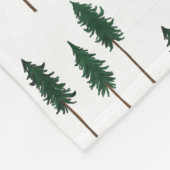 Minimale sinusbomen bospatroonpatroon fleece deken (Hoek)