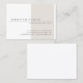 Minimale Sjabloon, elegante, eenvoudige profession Visitekaartje (Voorkant / Achterkant)