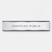  minimale Sjabloon Faux Silver Deurbordje (Voorkant)