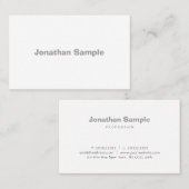 Minimale Sjabloon Moderne, elegante eenvoudige afb Visitekaartje (Voorkant / Achterkant)