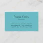 Minimale Sjabloon Moderne, elegante professional Visitekaartje (Achterkant)