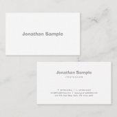 Minimale Sjabloon Moderne, elegante professional Visitekaartje (Voorkant / Achterkant)