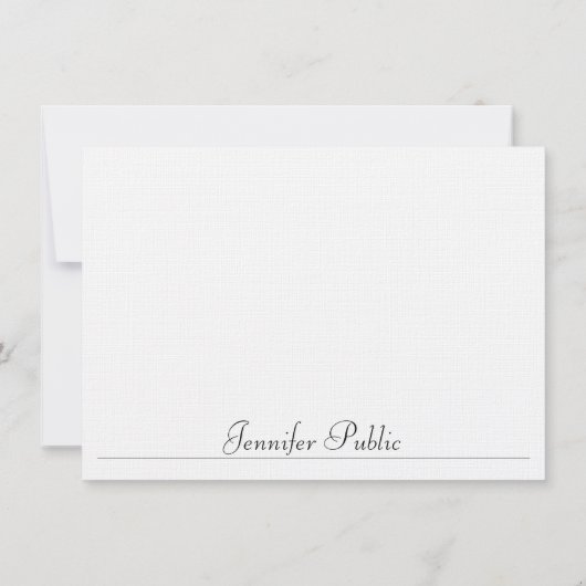 Minimale Sjabloon Typografie Linen Modern (Achterkant)