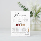 Minimale Sjabloon van de Bridesmaid van het Manusc (Staand voorkant)