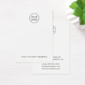 Minimale Sjabloon van de Logo juwelenkaart Visitekaartje (Bureau)