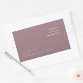 Minimale Sjabloon van de Monochrome kaars Rechthoekige Sticker (Envelop)