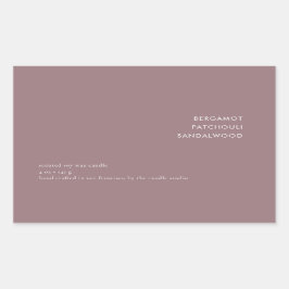 Minimale Sjabloon van de Monochrome kaars Rechthoekige Sticker