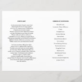 Minimale sjabloon van het begrafenisprogramma (Achterkant)