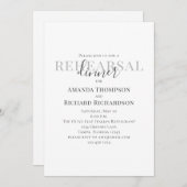 Minimale Sjabloon van het huwelijk Kaart (Voorkant / Achterkant)