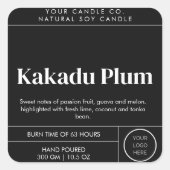 Minimale Sjabloon voor kaarslabel label (Voorkant)