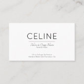 Minimale sjabloon voor zakelijke Visitekaartjes (Voorkant)