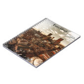 Minimale skyline van Denver Colorado Notitieboek (Linkerzijde)