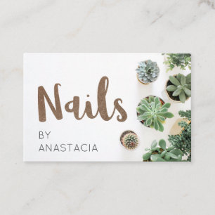 Minimale slagvaardige Planten nagels Visitekaartje