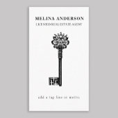 Minimale  sleutel voor onroerend goed visitekaartje