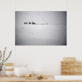Minimale Sneeuw Poster (Keuken)