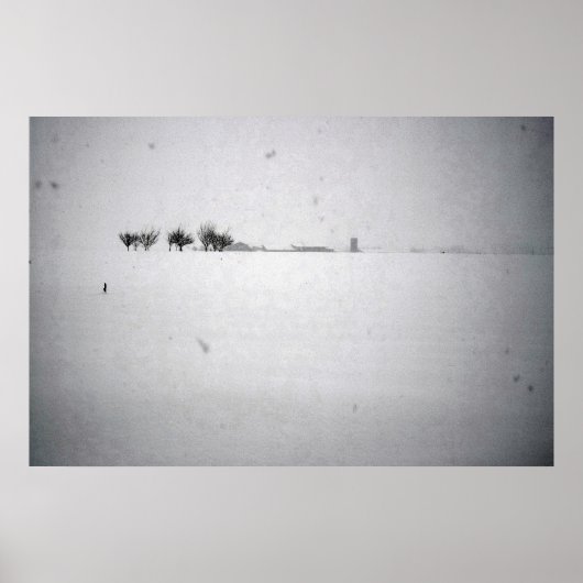 Minimale Sneeuw Poster (Voorkant)