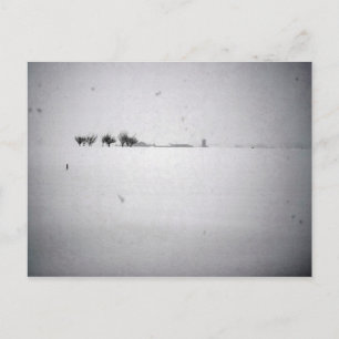 Minimale sneeuwBriefkaart Briefkaart