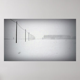 Minimale sneeuwPoster Poster