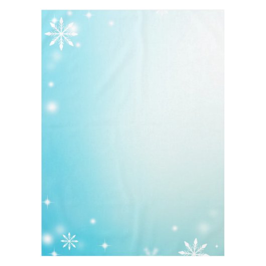 Minimale sneeuwvlokken tafelkleed (Voorkant)