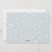 Minimale Snowflakes Warm Holiday Foto Feestdagenkaart (Achterkant)