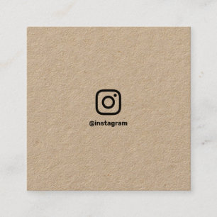 Minimale sociale fotografie Instagram kraft Contactkaartje