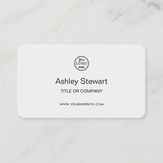 Minimale sociale media Logo Website Modern Visitekaartje (Achterkant)