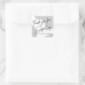 Minimale Soft Grey U Business Sticker (Tas)