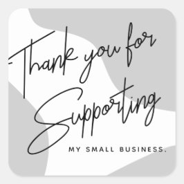 Minimale Soft Grey U Business Sticker