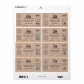 Minimale  sojakanaallabels etiket (Full Sheet)