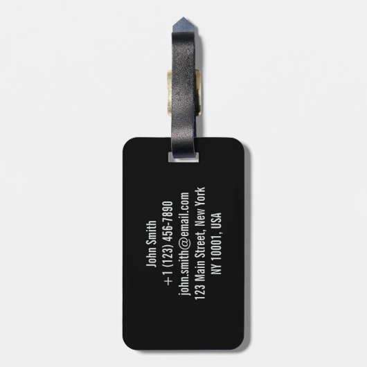 Minimale Sojasaus Japan Reizen Bagagelabel (Achterkant verticaal)