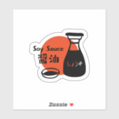 Minimale sojasaus Japan Souvenir Sticker (Vel)