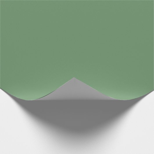Minimale Solid Elegant Russisch Groene Plain Cadeaupapier (Hoek)