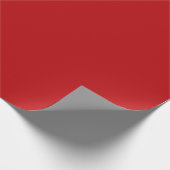 Minimale Solid Unicolor Red Cadeaupapier (Hoek)