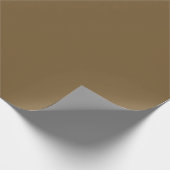 Minimale solid van Elegant Chic Solid Peanut Brown Cadeaupapier (Hoek)
