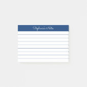 Minimale, speciaal geïndividualiseerde marine post-it® notes (Voorkant)