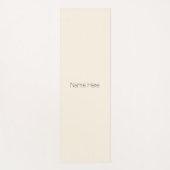 Minimale speciale monogram voor lichte crème yogamat (Voorkant)