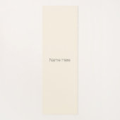 Minimale speciale monogram voor lichte crème yogamat (Achterkant)