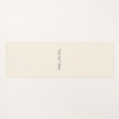 Minimale speciale monogram voor lichte crème yogamat (Voorkant (horizontaal))