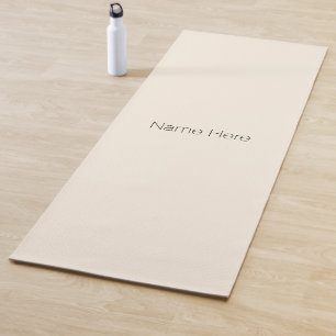 Minimale speciale monogram voor lichte crème yogamat