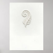 Minimale spiraalvaren lijnkunstposter poster (Voorkant)