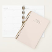 Minimale spirale Blush Roze Daily Planner (Display)