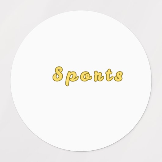 Minimale sportmodus labels (Design 2)