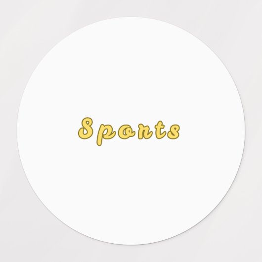 Minimale sportmodus labels (Design 1)